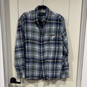 Pendleton Blue and Green Plaid Dress Shirt